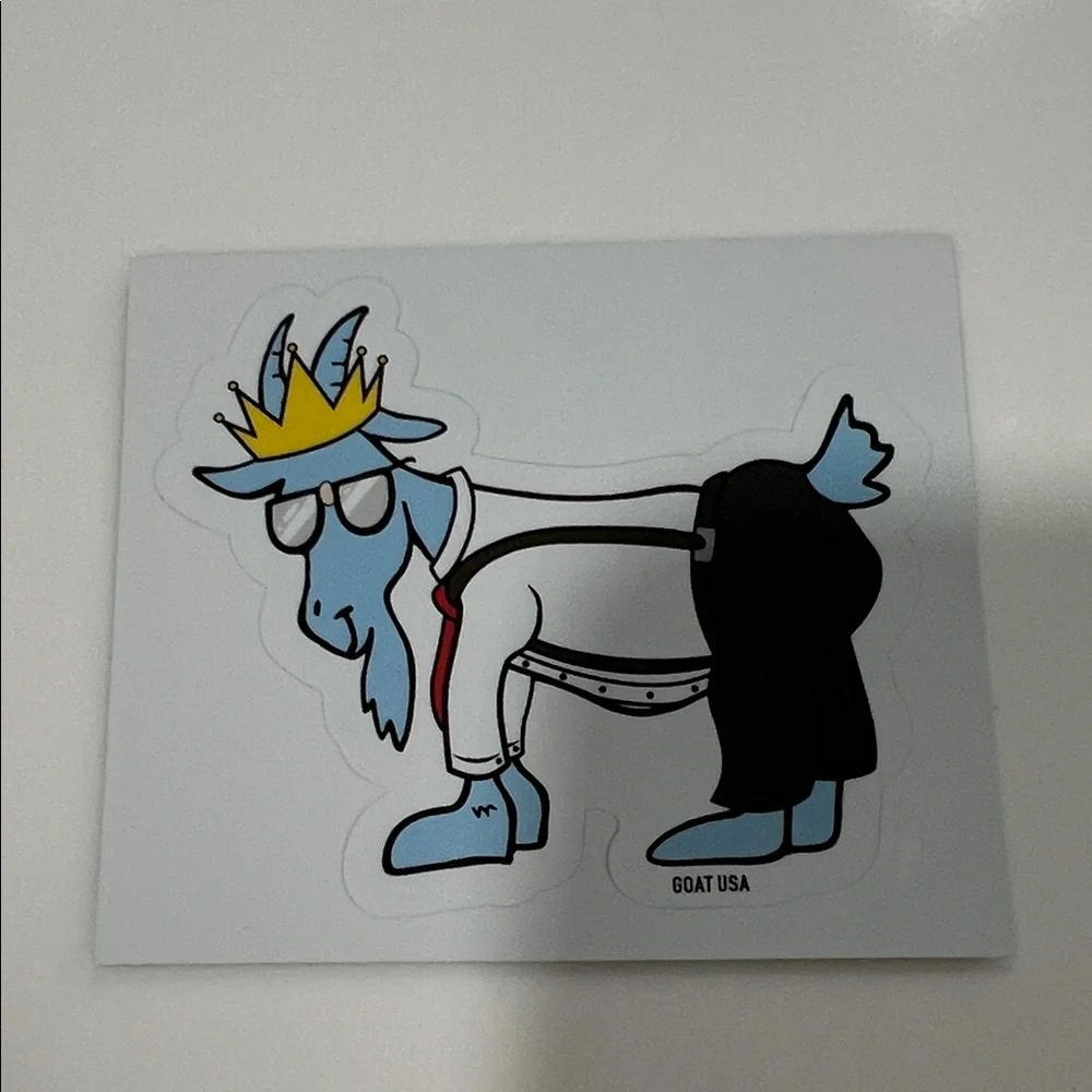 GOAT USA Blue Goat Sticker - Fun Party Favor